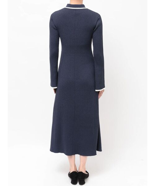 TONAL（トーナル）の「エンブレム刺繍ポロニットワンピース（ワンピース・レディース・ライトブルー/ネイビー/ブラウン・MEDIUM）」の11枚目の写真
