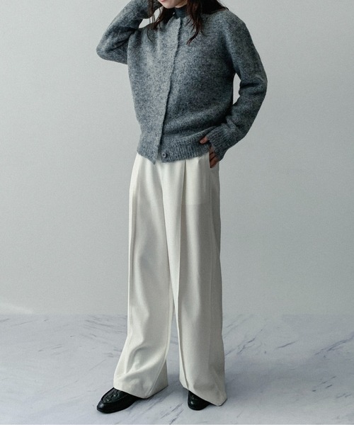 on:nue（オンニュ）の「【on:nue】ウール混シックカーディガン（カーディガン/ボレロ・レディース・グレー/アイボリー/テラコッタ・FREE）」の8枚目の写真