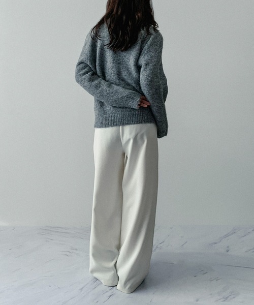 on:nue（オンニュ）の「【on:nue】ウール混シックカーディガン（カーディガン/ボレロ・レディース・グレー/アイボリー/テラコッタ・FREE）」の9枚目の写真