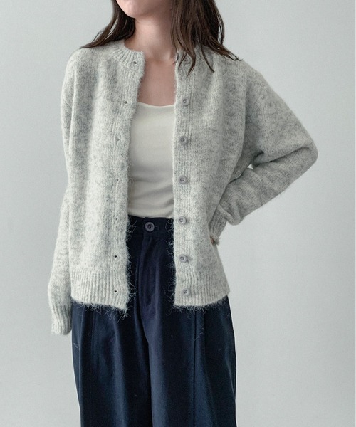 on:nue（オンニュ）の「【on:nue】ウール混シックカーディガン（カーディガン/ボレロ・レディース・グレー/アイボリー/テラコッタ・FREE）」の19枚目の写真