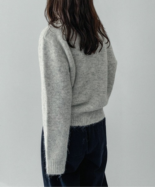 on:nue（オンニュ）の「【on:nue】ウール混シックカーディガン（カーディガン/ボレロ・レディース・グレー/アイボリー/テラコッタ・FREE）」の20枚目の写真