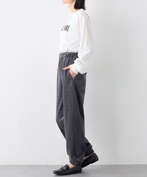 Viola e Viola（ヴィオラエヴィオラ）の「毛布のような温かさ　楽ぽか裏ファージョグパンツ（その他パンツ・レディース・モカ/チャコール/アイボリー/ブラック・LL/L/M）」の9枚目の写真