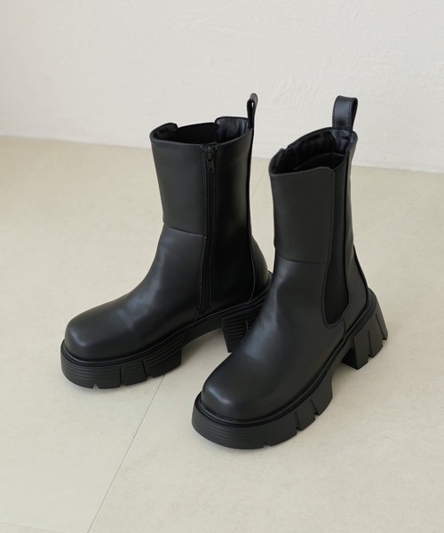 apres jour clair(アプレジュールクレア)の「【apres jour clair】サイドゴアブーツ【ZOZOTOWN限定アイテム】(ブーツ・レディース・ブラウン系その他/ブラック・MEDIUM/LARGE/X-LARGE/SMALL)」の4枚目の写真