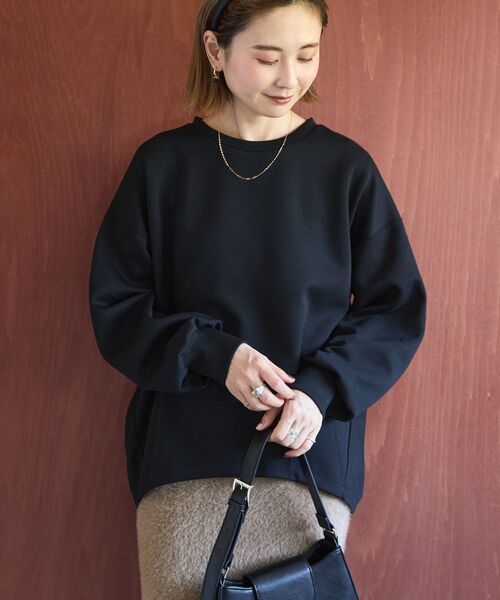 AMERICAN HOLIC(アメリカンホリック)の「コクーンポンチプルオーバー(スウェット・レディース・ブラック/グリーン/杢グレー/モカ・M/L)」の14枚目の写真