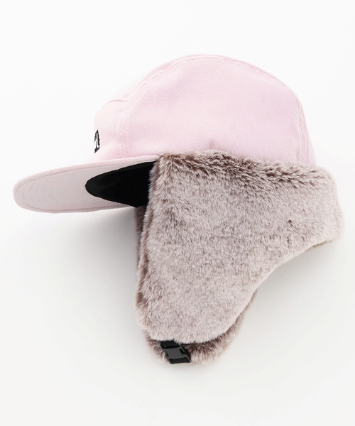 X-girl Stages（エックスガールステージス）の「スウェード風フライトキャップ（キャップ・キッズ・ブラック/ラベンダー・52-56cm/S(48-52cm)）」の11枚目の写真