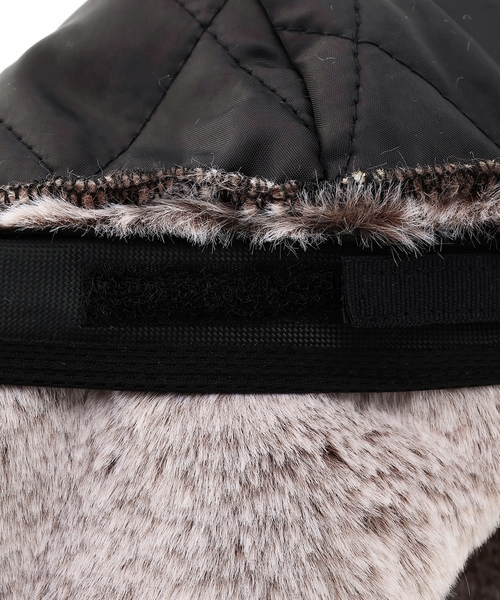 X-girl Stages（エックスガールステージス）の「スウェード風フライトキャップ（キャップ・キッズ・ブラック/ラベンダー・52-56cm/S(48-52cm)）」の9枚目の写真