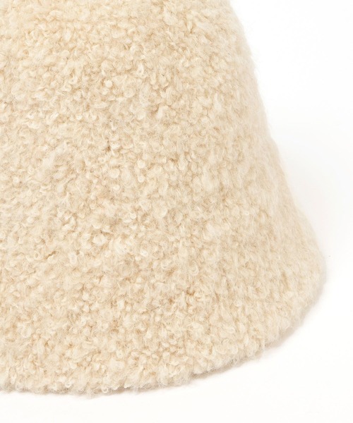 BAYFLOW（ベイフロー）の「プードルファーハット（ハット・レディース・グレー/アイボリー・FREE）」の6枚目の写真
