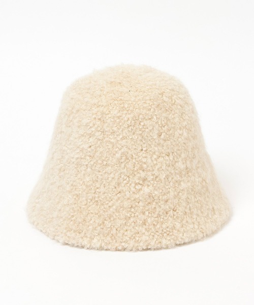 BAYFLOW（ベイフロー）の「プードルファーハット（ハット・レディース・グレー/アイボリー・FREE）」の4枚目の写真