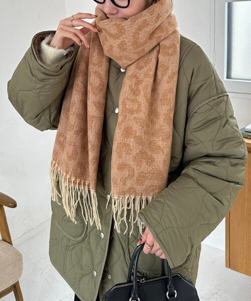 セール】レオパードジャガードストール（ストール/ショール）｜DISCOAT