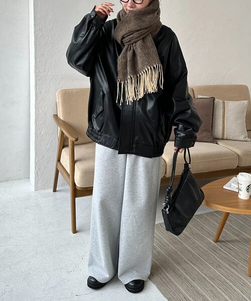 DISCOAT（ディスコート）の「レオパードジャガードストール（ストール/ショール・レディース・ベージュ/ブラウン/グレー・FREE）」の13枚目の写真