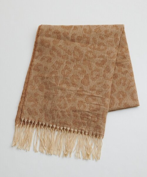 DISCOAT（ディスコート）の「レオパードジャガードストール（ストール/ショール・レディース・ベージュ/ブラウン/グレー・FREE）」の19枚目の写真