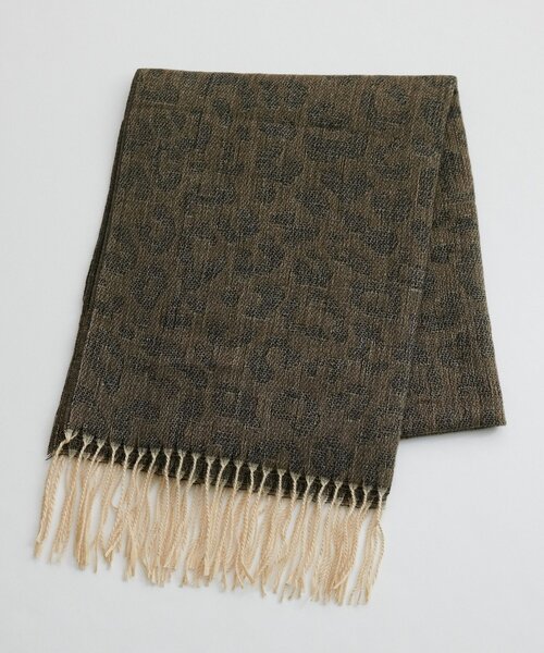 DISCOAT（ディスコート）の「レオパードジャガードストール（ストール/ショール・レディース・ベージュ/ブラウン/グレー・FREE）」の21枚目の写真