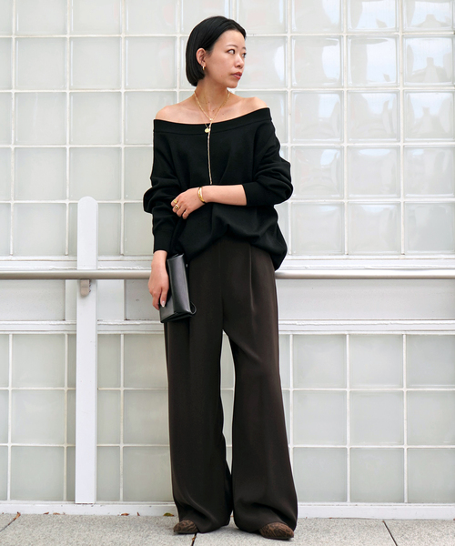 イージーワイドパンツ（スラックス）｜EVERYDAY I LIKE.（エヴリディ