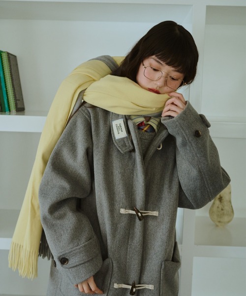 common gull products.(コモンガルプロダクツ)の「僕と私のダッフルコート(ダッフルコート・レディース・ネイビー/グレー系/イエロー系・LARGE/MEDIUM/SMALL)」の9枚目の写真