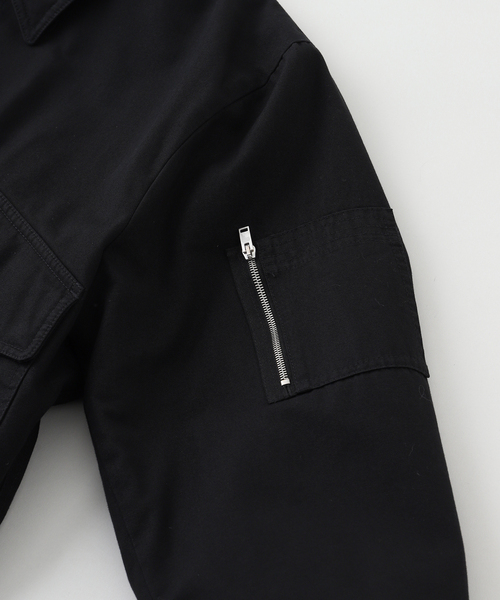 SECOND/LAYER(セカンドレイヤー)の「SECOND/LAYER / セカンドレイヤー REVIVAL FLIGHT JKT(ミリタリージャケット・メンズ・ブラック・48/46)」の4枚目の写真