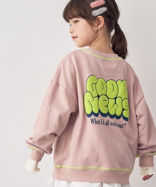 Piet（ピエット）の「【軽量】バッグロゴ スウェット（スウェット・キッズ・グレー/ピンク/チャコール/ネイビー・100/130/120/110）」の4枚目の写真