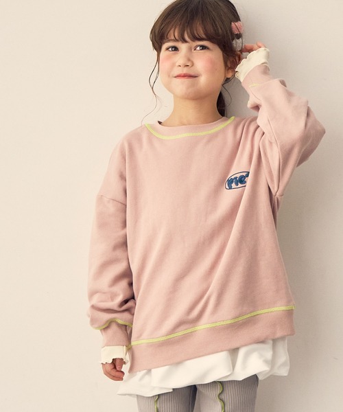 Piet（ピエット）の「【軽量】バッグロゴ スウェット（スウェット・キッズ・グレー/ピンク/チャコール/ネイビー・100/130/120/110）」の15枚目の写真