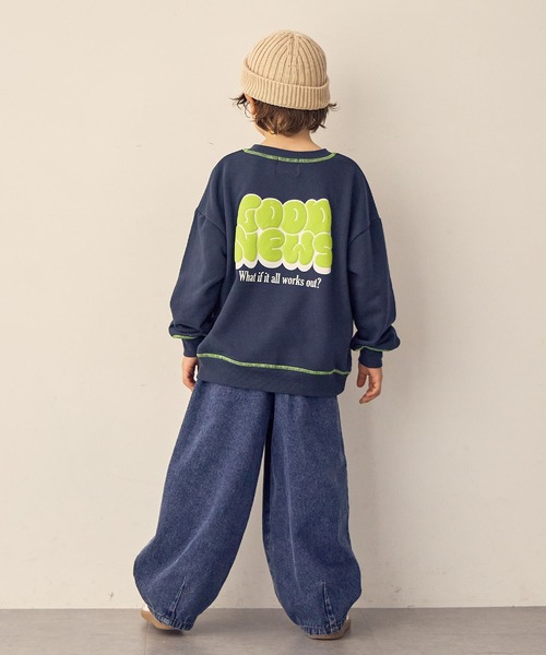 Piet（ピエット）の「【軽量】バッグロゴ スウェット（スウェット・キッズ・グレー/ピンク/チャコール/ネイビー・100/130/120/110）」の13枚目の写真