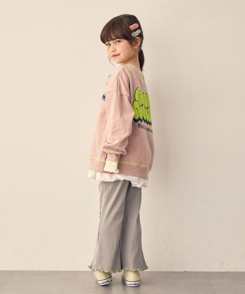 Piet（ピエット）の「【軽量】バッグロゴ スウェット（スウェット・キッズ・グレー/ピンク/チャコール/ネイビー・100/130/120/110）」の14枚目の写真