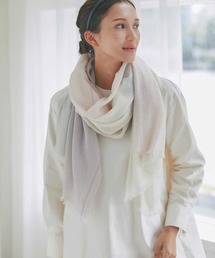 IMC（アイエムシー）の「カシミヤ100％ 柄チェック エアリーストール（ストール/ショール）」