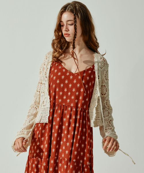 VIKINI VENDER(ビキニベンダー)の「ジャミラクロシェカバーアップカーディガン(ニット/セーター・レディース・その他・ONE SIZE)」の4枚目の写真