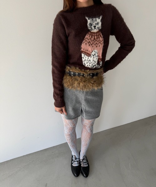 SANSeLF（サンセルフ）の「【SANSeLF】キルティングレースアップローヒールシューズ sas25a029（パンプス・レディース・ブラック・39/38/37/36）」の8枚目の写真