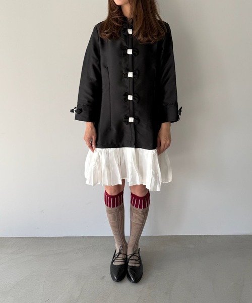 SANSeLF（サンセルフ）の「【SANSeLF】キルティングレースアップローヒールシューズ sas25a029（パンプス・レディース・ブラック・39/38/37/36）」の9枚目の写真