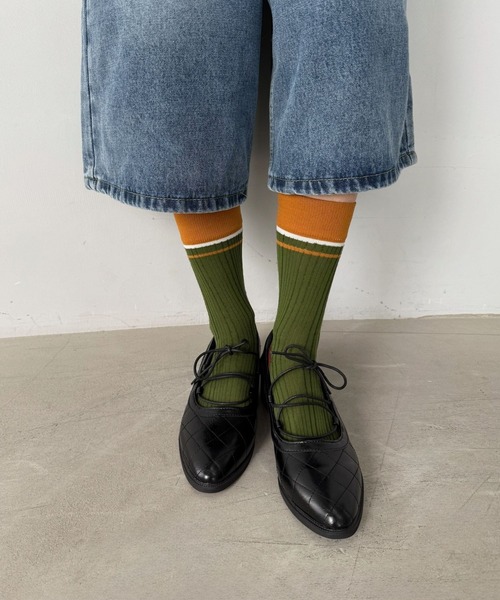 SANSeLF（サンセルフ）の「【SANSeLF】キルティングレースアップローヒールシューズ sas25a029（パンプス・レディース・ブラック・39/38/37/36）」の13枚目の写真