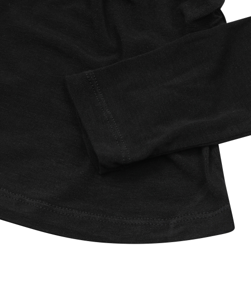 MUCENT（ムセント）の「セルアワンショルダーアシンメトリーチュニック長袖Tシャツ（3カラー）（Tシャツ/カットソー・レディース・チャコールグレー/ブラック/グレー系・FREE）」の12枚目の写真