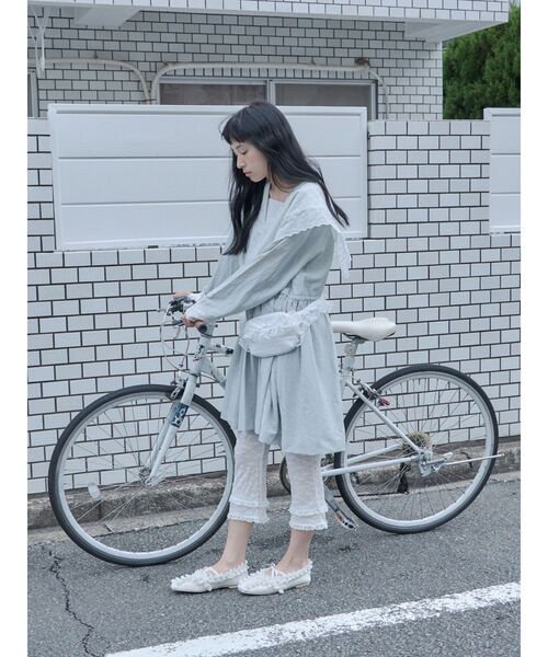 merry jenny（メリージェニー）の「ストレッチレースカプリパンツ（その他パンツ・レディース・オフホワイト/アイボリー・FREE）」の4枚目の写真