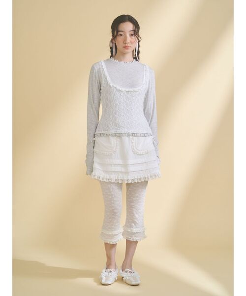 merry jenny（メリージェニー）の「ストレッチレースカプリパンツ（その他パンツ・レディース・オフホワイト/アイボリー・FREE）」の8枚目の写真