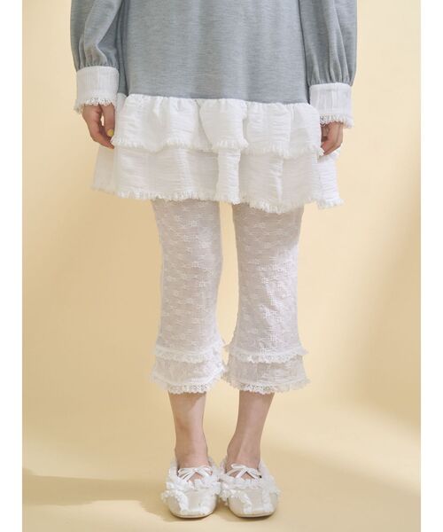 merry jenny（メリージェニー）の「ストレッチレースカプリパンツ（その他パンツ・レディース・オフホワイト/アイボリー・FREE）」の10枚目の写真