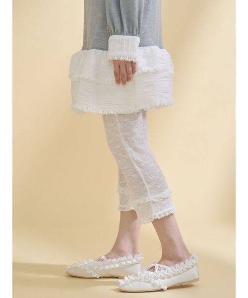 merry jenny（メリージェニー）の「ストレッチレースカプリパンツ（その他パンツ・レディース・オフホワイト/アイボリー・FREE）」の11枚目の写真