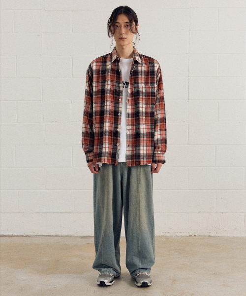 F.ILLUMINATE(フィルミネイト)の「ウェキチェックシャツ-オレンジ(シャツ/ブラウス・レディース・その他・LARGE/SMALL/MEDIUM)」の4枚目の写真