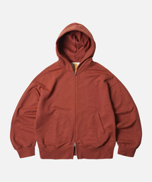 OG BOCACI HEAVYWEIGHT HOOD ZIP UP PARKA _ BRICK