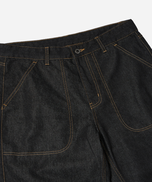 FRIZMWORKS(フリズムワークス)の「CP WIDE DENIM PANTS _ BLACK(デニムパンツ・メンズ・その他・SMALL/MEDIUM/LARGE/X-LARGE)」の5枚目の写真