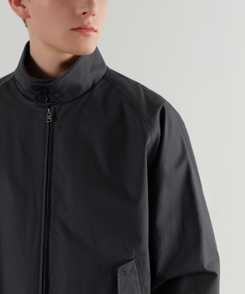 MUSINSA STANDARD（ムシンサスタンダード）の「コットンヘリングトンジャケット [ダークグレー]（ブルゾン・メンズ・その他・MEDIUM/LARGE/X-LARGE/XX-LARGE）」の5枚目の写真