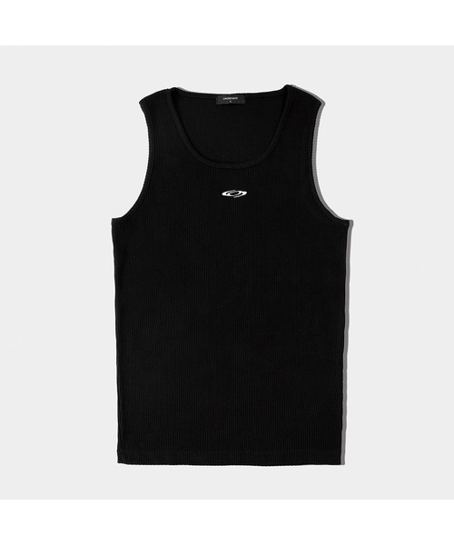 UNDEROFF(アンダーオフ)の「リラックスドリブドロゴスリーブレスブラック(Tシャツ/カットソー・メンズ・ブラック・MEDIUM/LARGE/X-LARGE)」の1枚目の写真