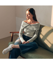 スウェット オフショル ニット オフショルダー」に該当する