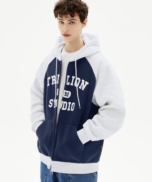 TRILLION(トリリオン)の「レギュラーカラー ミックス 1992 グラフィック フードジップアップ (NAVY)(パーカー・レディース・その他・LARGE/X-LARGE/SMALL/MEDIUM)」の12枚目の写真