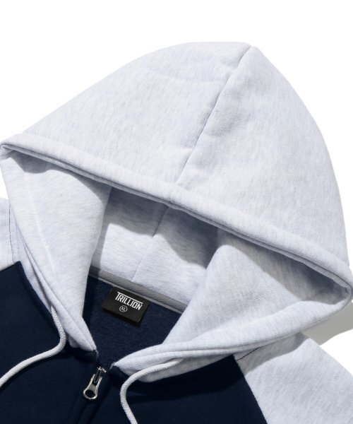 TRILLION(トリリオン)の「レギュラーカラー ミックス 1992 グラフィック フードジップアップ (NAVY)(パーカー・レディース・その他・LARGE/X-LARGE/SMALL/MEDIUM)」の7枚目の写真