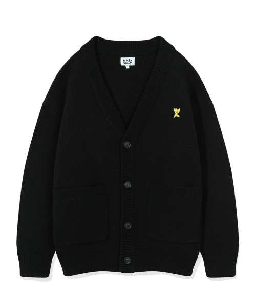 Wacky WiLLy(ワッキーウィリー)の「ベーシックVネックカーディガンブラック(カーディガン/ボレロ・レディース・その他・SMALL/MEDIUM/LARGE/X-LARGE)」の2枚目の写真