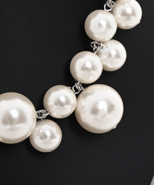 Narcissus（ナルシス）の「ウェーブパールネックレス/オケージョン（ネックレス・レディース・マルチ・FREE）」の5枚目の写真