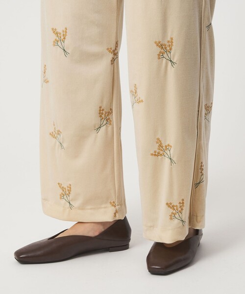 セール】ベロア シシュウ パンツ（その他パンツ）｜green label