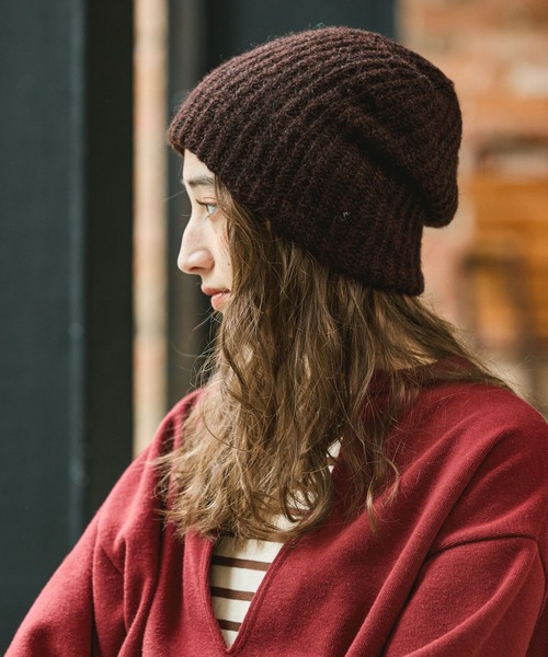 GEORGE'S（ジョージズ）の「プレーンワッチ（ニットキャップ/ビーニー・レディース・その他/ライトブルー/ダークブラウン・FREE）」の2枚目の写真