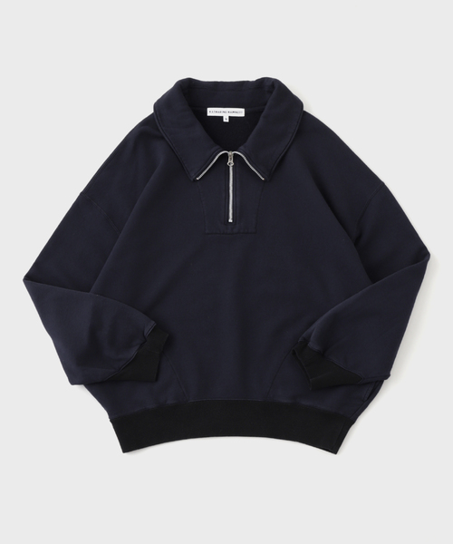 KATHARINE HAMNETT / キャサリン ハムネット GARMENT DYED HALF ZIP