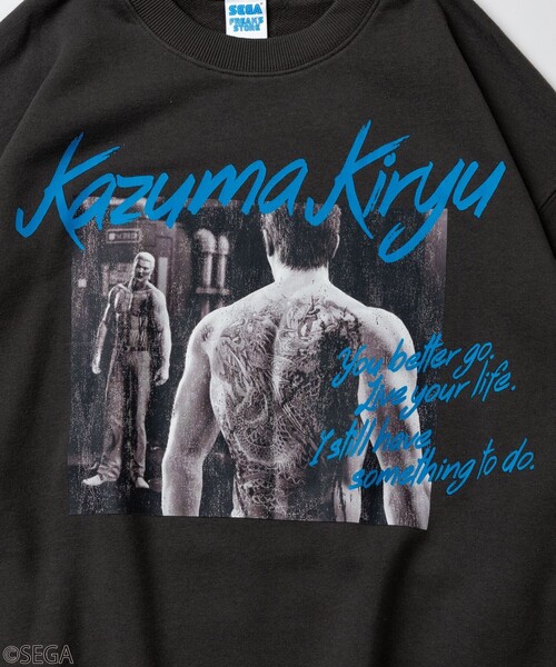 セール】別注 龍が如く/桐生一馬/クルーネックスウェット（スウェット