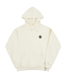 [UNISEX]スモールカモドットスマイルフードティー_クリーム