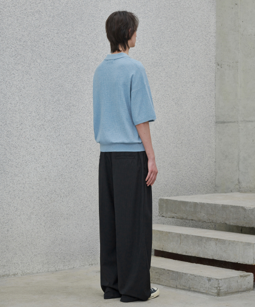 GLW(ジーエルダブリュ)の「ツーピンタックワイドストライプスラックスブラック(スラックス・レディース・その他・SMALL/MEDIUM/LARGE)」の5枚目の写真
