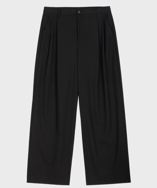 GLW(ジーエルダブリュ)の「ツーピンタックワイドストライプスラックスブラック(スラックス・レディース・その他・SMALL/MEDIUM/LARGE)」の8枚目の写真